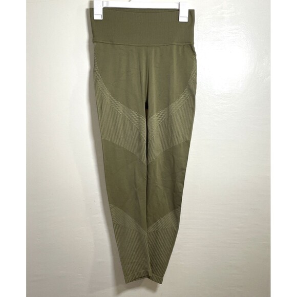 PUMA Train Seamless High Waist Women's Leggings Size Small Green Activewear - Picture 2 of 10